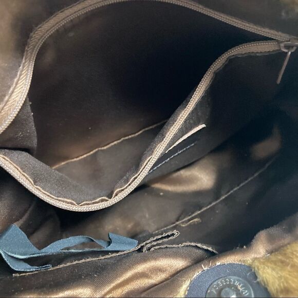 TERRY LEWIS Classic Luxuries Faux Fur Shoulder Bag Brown - Picture 4 of 11